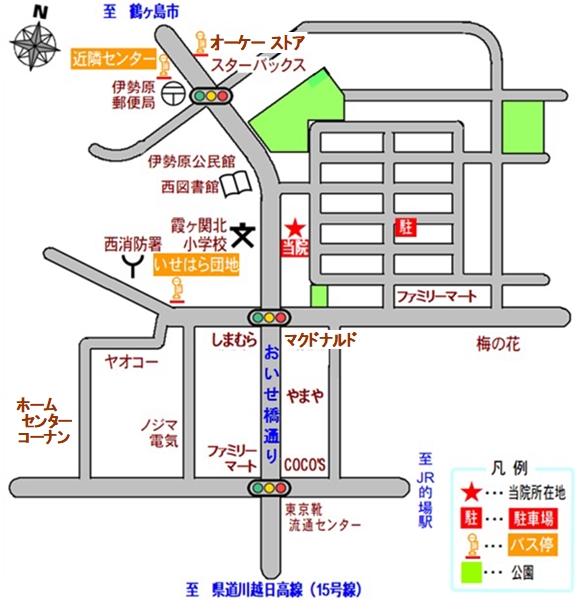 近隣の地図